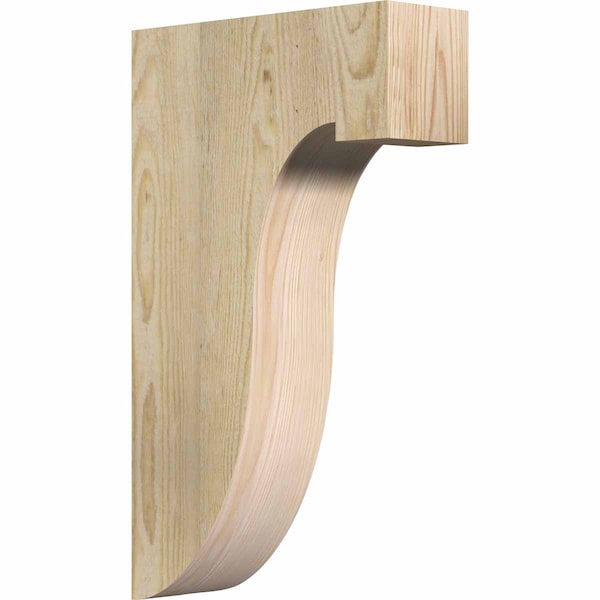 Ekena Millwork Del Monte Rough Sawn Corbel, Douglas Fir, 4"W x 12"D x 20"H COR04X12X20DEL00RDF - main